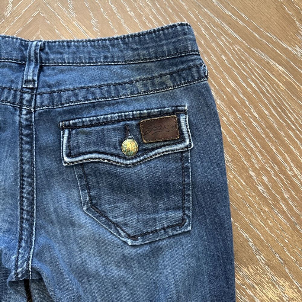 Stritchs 29 BLUE MAYA Denim Jeans Slim Straight Buffalo Nickle Low Rise EXCELLEN - Picture 5 of 11